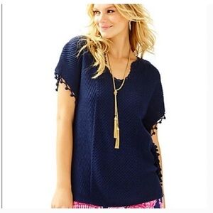 Lilly Pulitzer Navy Blue Sweater Tunic